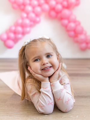 Blushing Bows 2pc Bamboo Pajamas