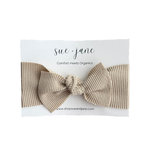 Organic Cotton Waffle Baby Headband | 0–2 Years