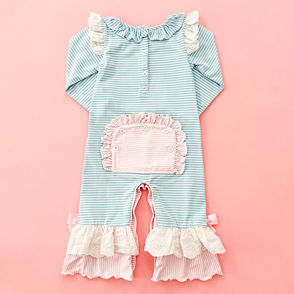 Girls Christmas Santa Romper for infants, festive holiday outfit for baby girls, perfect for Christmas celebrations.