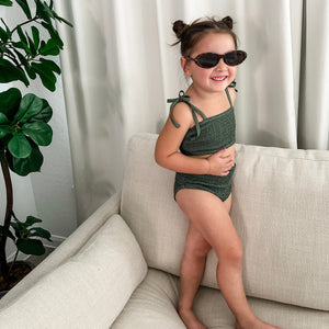 Girls Smocked Bikini Set