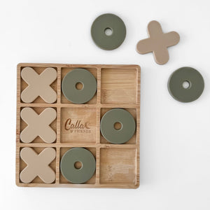 Silicone & Bamboo Tic Tac Toe