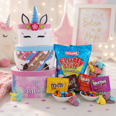 Born to Sparkle Unicorn Gift Tower