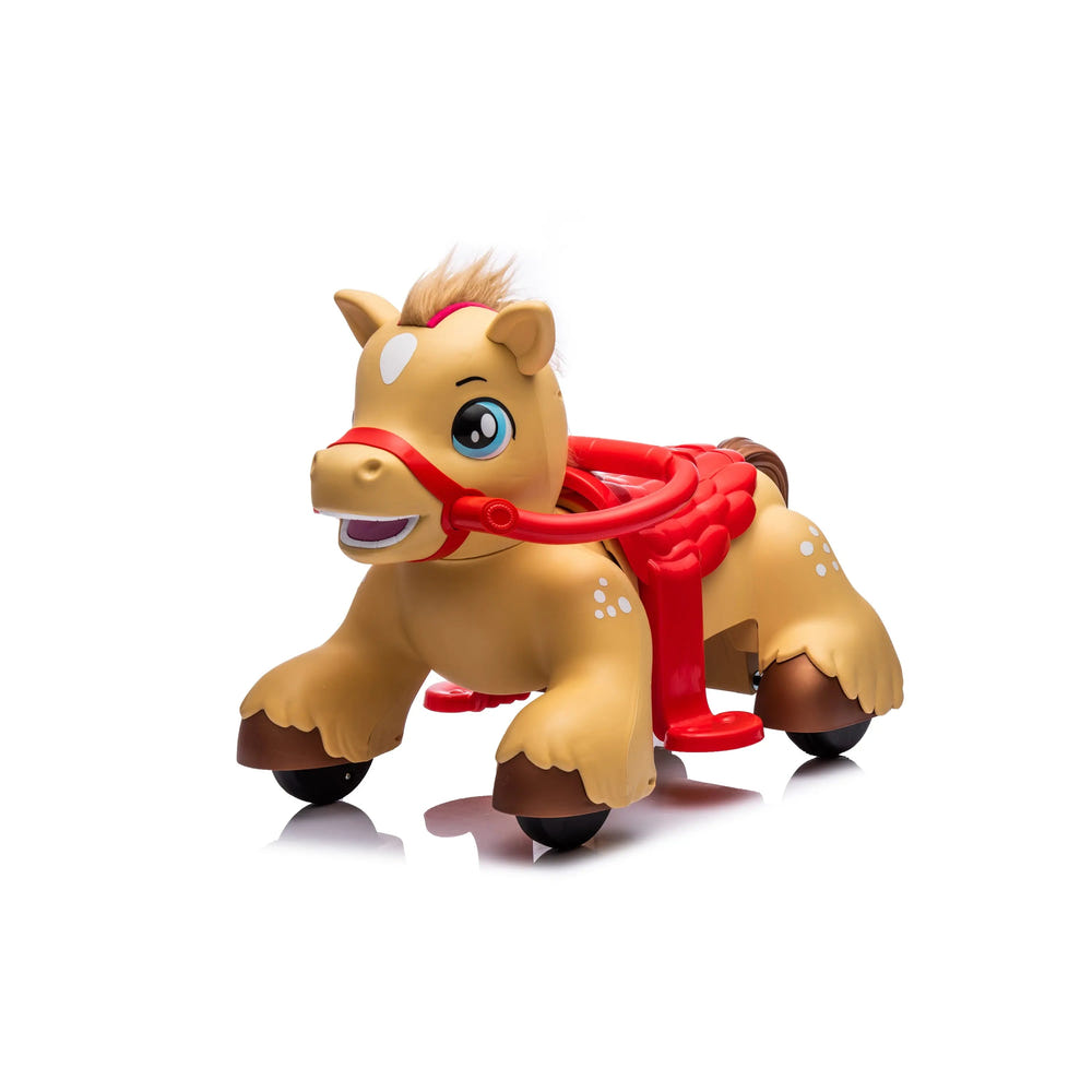 Freddo Horse 6V Ride-on for kids, colorful and fun ride-on toy for outdoor adventures.