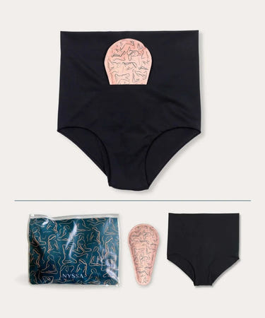 FourthWear Postpartum Recovery Underwear + Between Legs Perineal Ice/Heat Pack - MOOGCO Baby