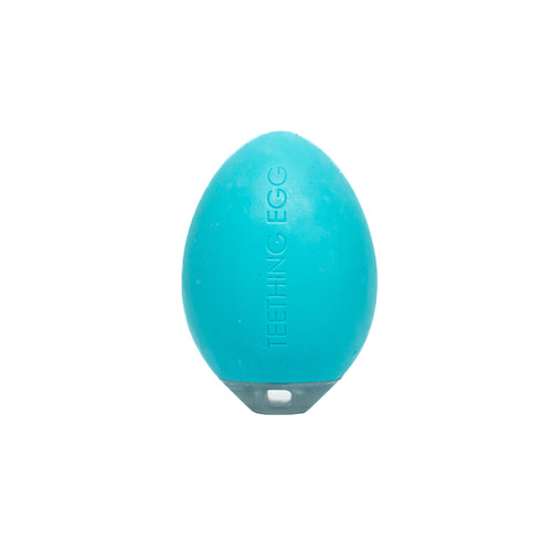 Aqua Teething Egg with water inside, perfect for soothing baby's gums during teething.
