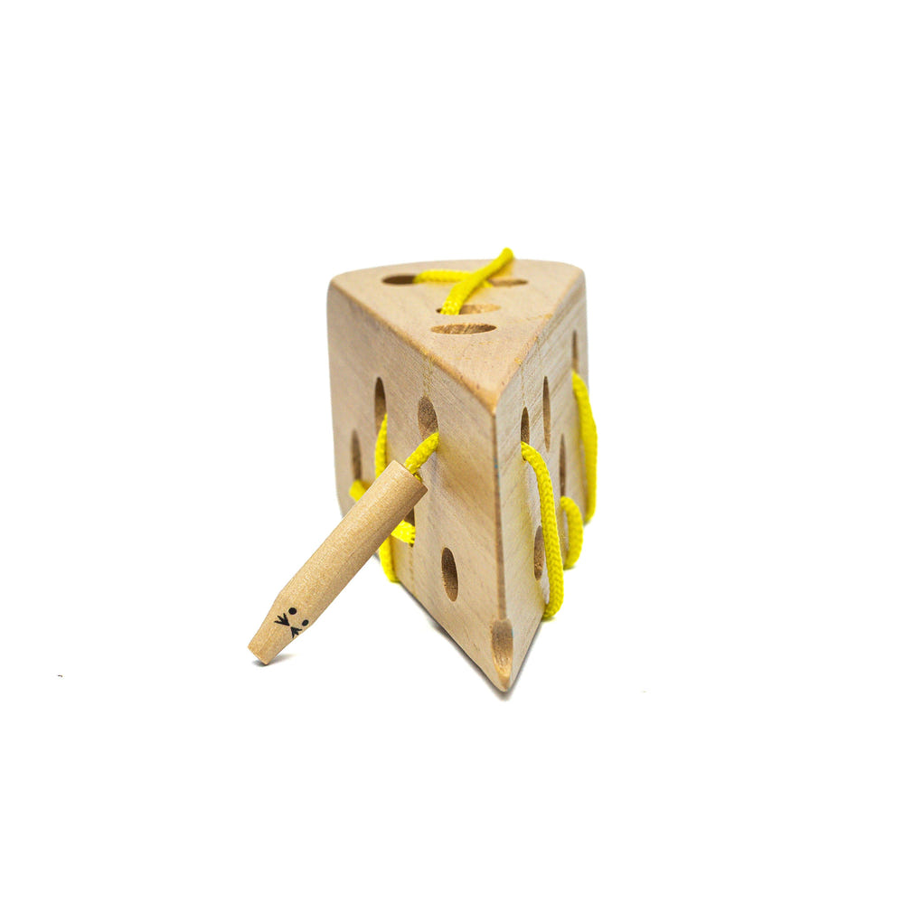 "Colorful Threading Montessori Toy for babies, perfect for nursery decor and early learning play."