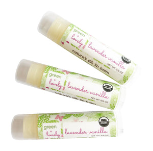 Lavender Vanilla ///  Organic Lip Balm Butter for Intense Moisture - Beauty Gift