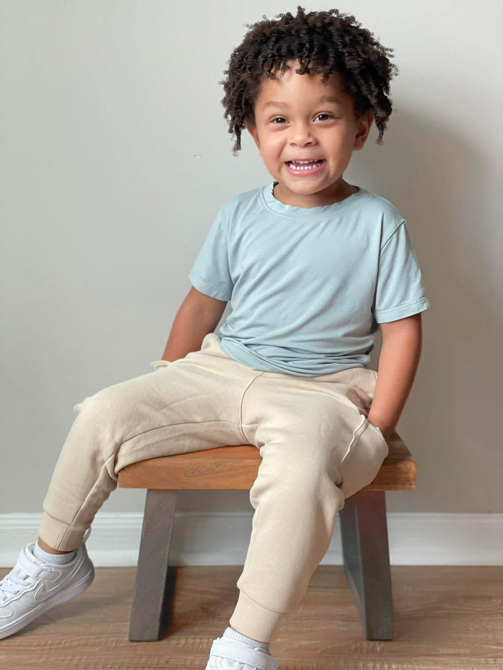 Everyday Tee in Winter Mint for babies, perfect for cozy and stylish outfits.
