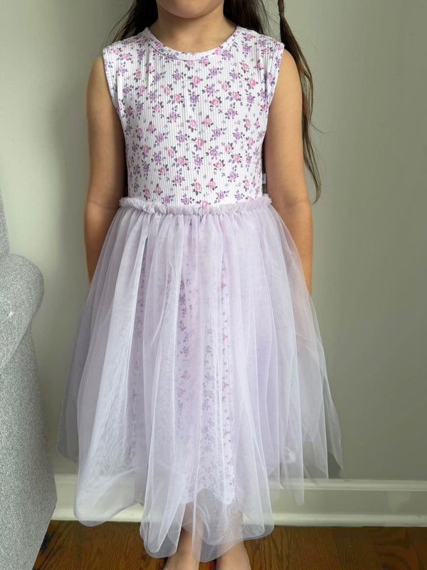 Kapri (ribbed) - Tulle Twirl Dress