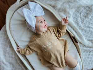 Gingerbread Christmas Sweatshirt Romper