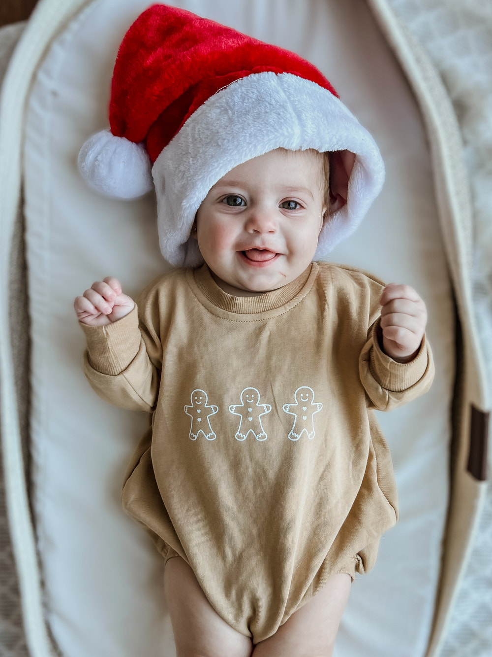 Gingerbread Christmas Sweatshirt Romper