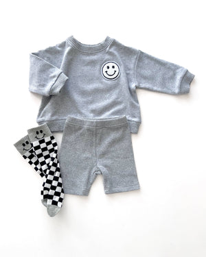 Biker Shorts Set | Gray - MOOGCO Baby