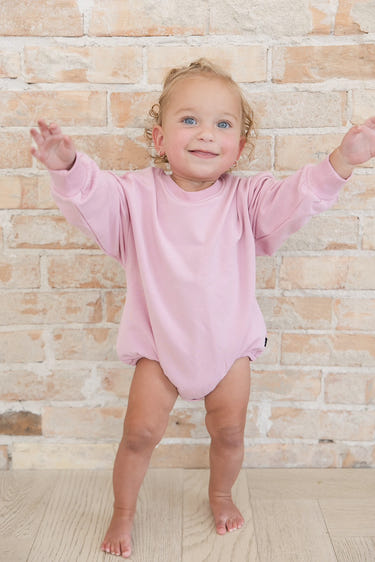 Ballet Pink - Cloud Terry Bubble Sweatshirt