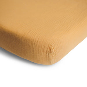 Mushie Extra Soft Muslin Crib Sheet 100% Cotton Pre-washed