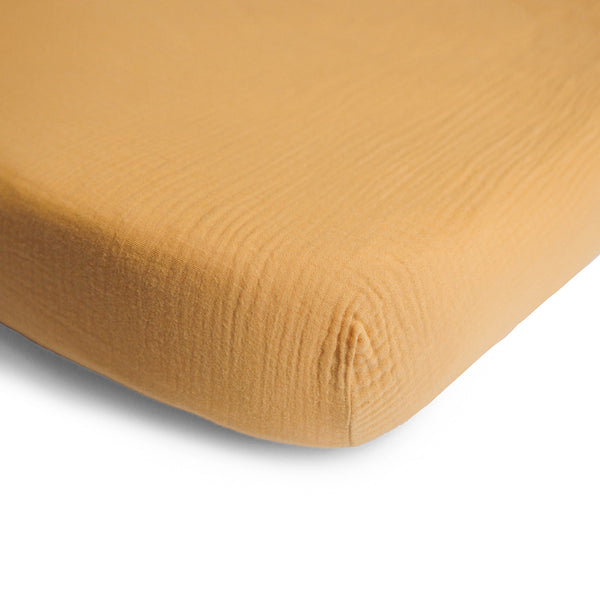 Mushie Extra Soft Muslin Crib Sheet 100% Cotton Pre-washed