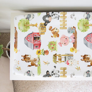 Changing Pad Cover - Farm Animals