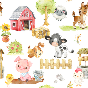 Minky Baby Blanket Farm Animals