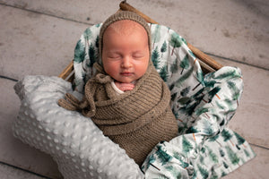 Woodland Whispers Minky Blanket - Organic Cotton for Newborns