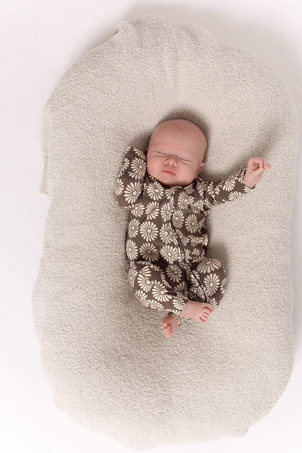 Bamboo Zip Pajamas | Retro Floral