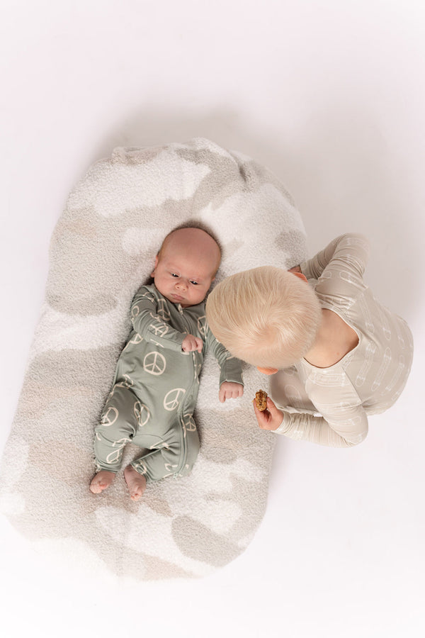 Bamboo Zip Pajamas | Peace