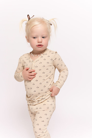 Bamboo Two Piece Pajamas | Flora