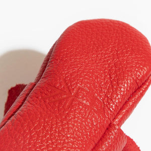 Fire Engine Knotted Bow Baby Shoe