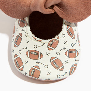 First Down Knotted Bow Baby Shoe in angle 4, featuring a stylish design perfect for little ones.