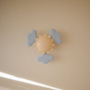 Colorful Sunshine Suction Spinner Toy for babies, perfect for fun bath time play. Angle 8 view showcasing vibrant design.
