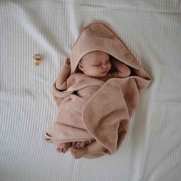 Mushie Organic Cotton Baby Hooded Towel Hooded for Babies and Toddlers