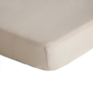 Mushie Extra Soft Muslin Crib Sheet 100% Cotton Pre-washed