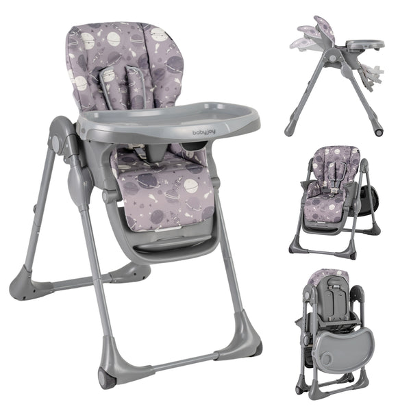 Folable High Chair with Detachable Cushion and High Chair for Babies and Toddlers
