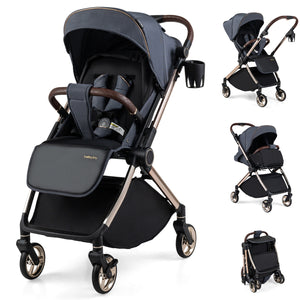 Foldable Baby Stroller with Reversible Handle