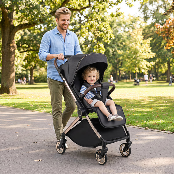 Foldable Baby Stroller with Reversible Handle
