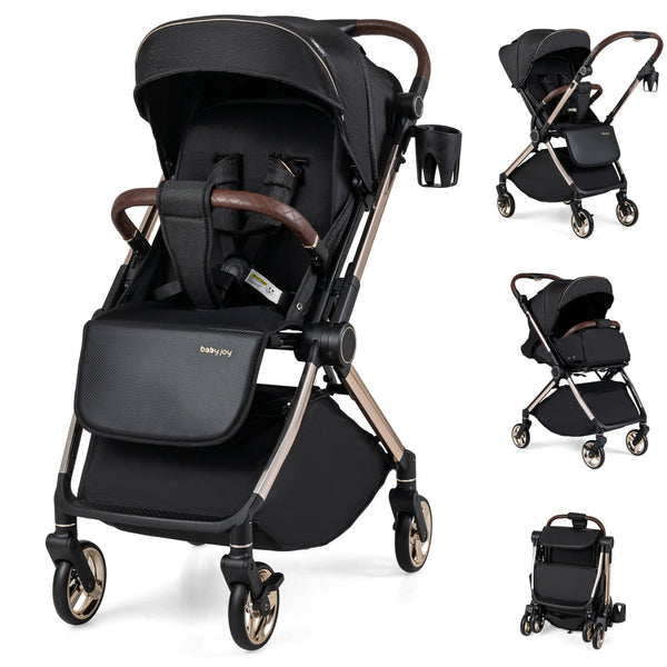 Foldable Baby Stroller with Reversible Handle