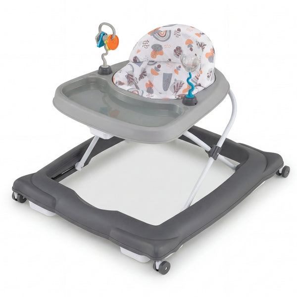 Foldable Baby Walker with Removable Seat and Adjustable Height for 6-12 Months