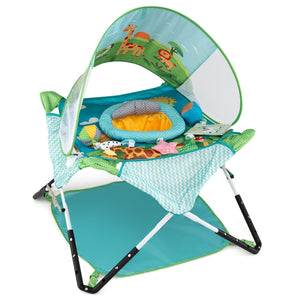 Foldable Portable Baby Jumper Indoor/Outdoor Infant Activity Center with Interactive Toys