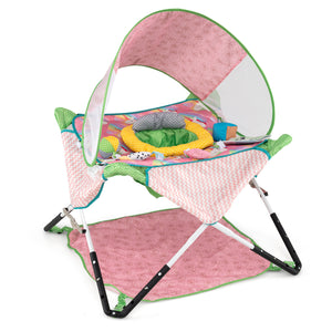 Foldable Portable Baby Jumper Indoor/Outdoor Infant Activity Center with Interactive Toys