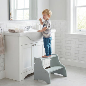 Foldable Toddler Step Stool with Chalkboards 2-Step Stool for Kids