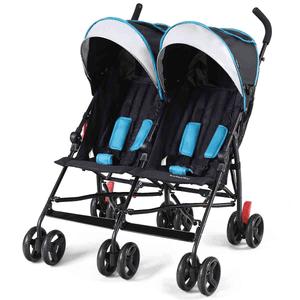 Ultralight foldable twin baby double stroller in angle 16 view, perfect for on-the-go parents.