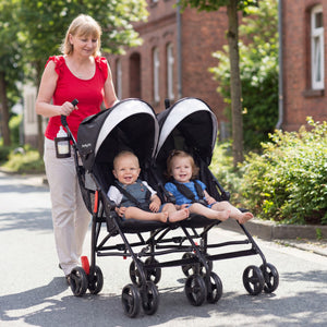 Foldable Twin Baby Double Stroller Ultralight Umbrella Kids Stroller