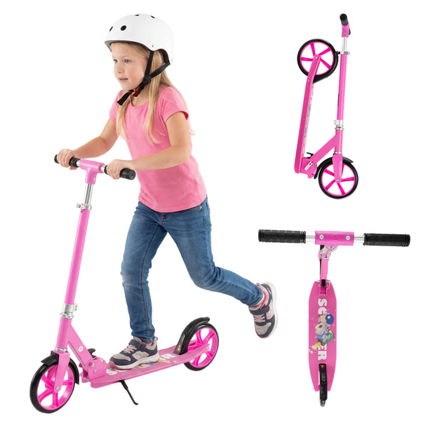Folding Aluminum Alloy Scooter with 3 Adjustable Heights for Kids