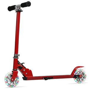 Folding Aluminum Kids Kick Scooter with LED Lights - Foldable