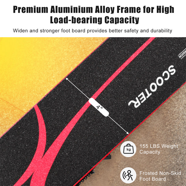 Folding Aluminum Kids Kick Scooter with LED Lights - Foldable