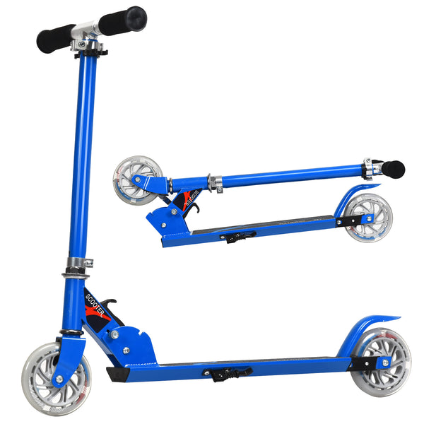 Folding Aluminum Kids Kick Scooter with LED Lights - Foldable