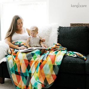 Kanga Care Bamboo Muslin Blanket - Forever: Finn (reversible)