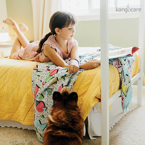 Kanga Care Bamboo Muslin Blanket - Forever: Radical (reversible)