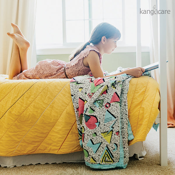 Kanga Care Bamboo Muslin Blanket - Forever: Radical (reversible)