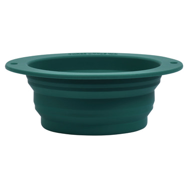 Forest Green Collapsible Bowl for Travel or Home