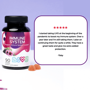 Raspberry baby immune system booster, angle 8 view showcasing vibrant color and packaging.