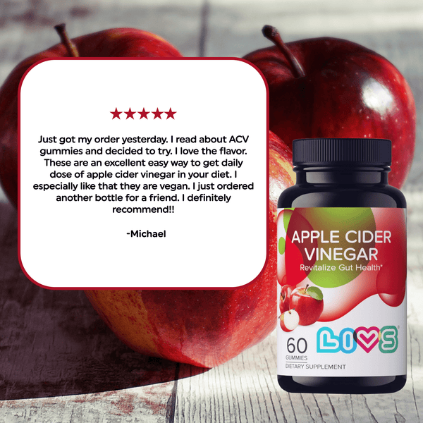 Apple cider vinegar gummies in a colorful packaging, angle 6 view, perfect for kids and health-conscious parents.